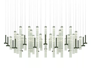 ASTRACT - LED glass and aluminium pendant lamp _ Euroluce Lampadari